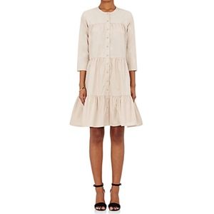 BARNEYS NEW YORK Cotton Button-Front Shirtdress